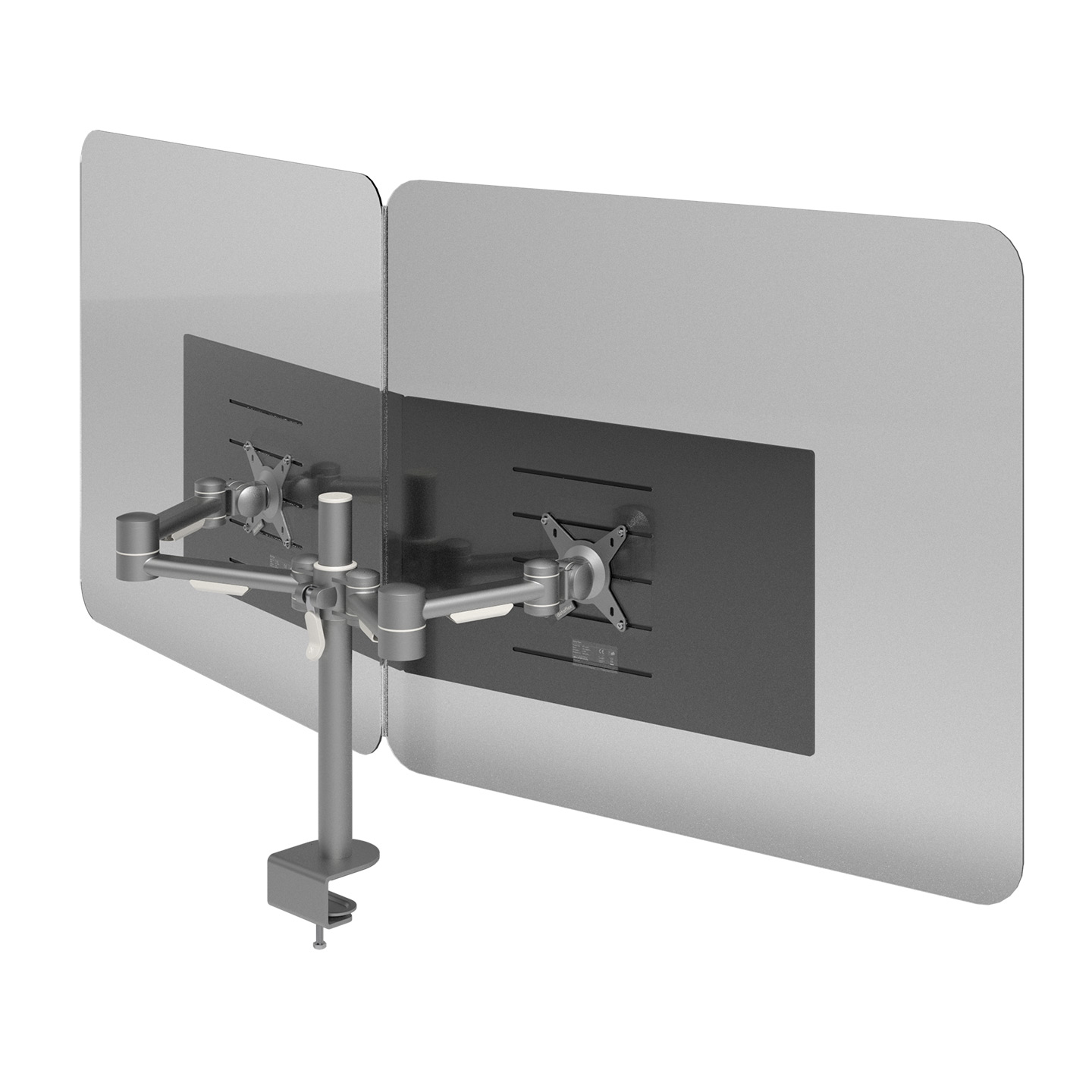 44.320 Der Addit Doppelmonitor Hygieneschutz bietet mehr Schutz am Arbeitsplatz und sorgt für eine sicherere Trennung zwischen Ihnen und der Person auf der anderen Seite Ihres Monitors. Die Acrylschutzwände lassen sich ganz einfach an Ihrem Monitorarm montieren, wobei dieselbe VESA-Verbindung verwendet wird, die Ihren Monitor an Ort und Stelle hält. Die flexible Verbindungsleiste sorgt dafür, dass die beiden Schutzscheiben zu einer großen, perfekt ausgerichteten Schutzfläche werden. Dadurch befindet sich unser Hygieneschutz immer in der perfekten Position, um Sie und Ihre Kolleginnen und Kollegen zu schützen. Ideal für Doppelbildschirme, Toolbars und Sitz-Steh-Schreibtische.

Was ist, wenn diese Lösung nur vorübergehend benötigt wird?

Nehmen Sie teil am Dataflex Rückgabeprogramm, dann geben wir dem Produkt ein zweites Leben. Wir werden das Produkt überarbeiten und umfunktionieren oder es auf sichere, zuverlässige und umweltfreundliche Weise recyceln.  Als Gegenleistung für die Rückgabe des Produkts erhalten Sie einen Gutschein für Ihren nächsten Einkauf bei Dataflex.