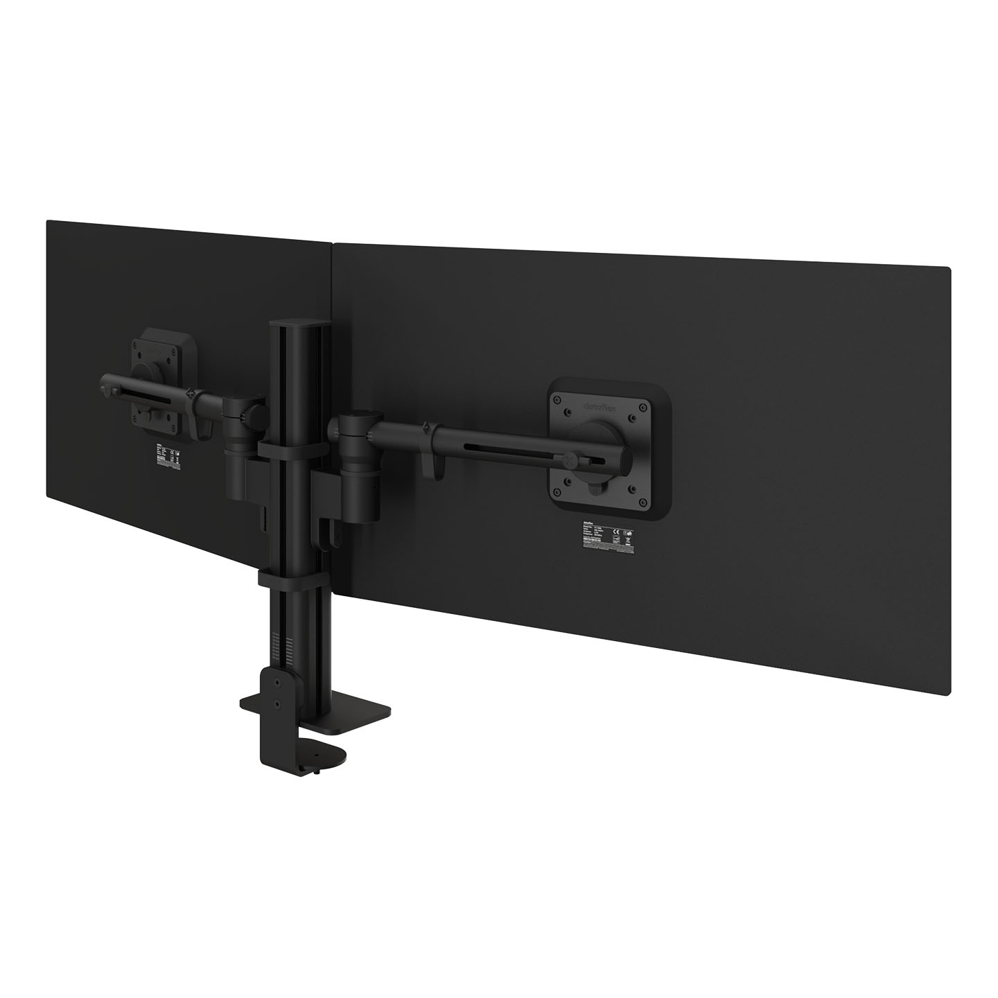 48.223 Eine 1x2-Halterung für zwei Monitore, die sich für flexible Arbeitsbereiche und mögliche zukünftige Änderungen eignet. Die Aluminiumsäule mit vier Schlitzen ermöglicht eine einfache, werkzeuglose Höhenverstellung für jeden Bildschirm. Die Monitore können im Hoch- oder Querformat positioniert werden, wobei die Anordnung übersichtlich und ausgerichtet bleibt. Das modulare Design erleichtert die Anpassung der Konfiguration im Laufe der Zeit. Komponenten können hinzugefügt oder ausgetauscht werden, wenn sich Ihre Arbeitsweise weiterentwickelt.