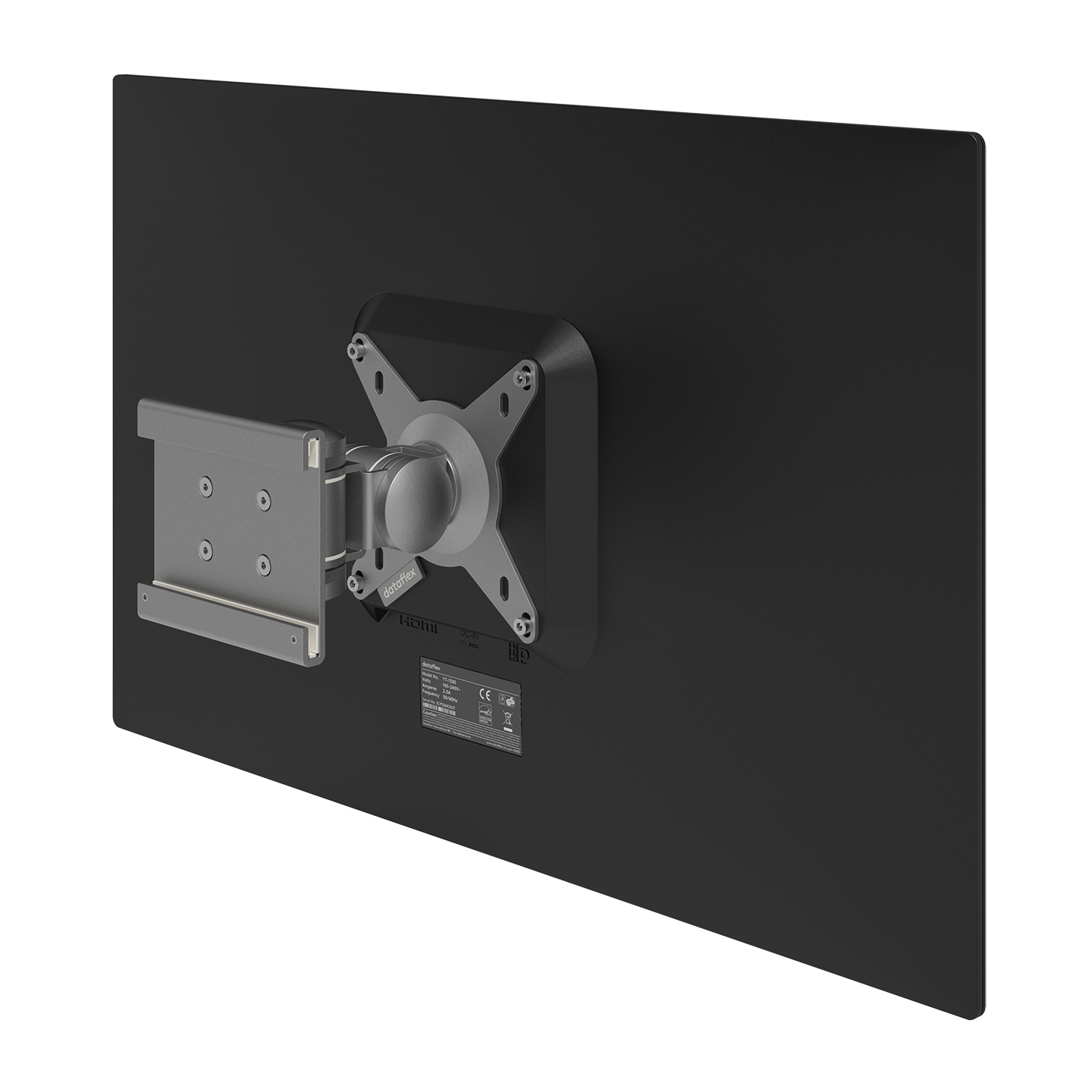 52.132 Questo braccio porta monitor corto dispone di solidi giunti collegati a un fissaggio VESA che supporta monitor fino a 15 kg. Orientabile a destra e a sinistra, si può inclinare verso l'alto e verso il basso e ruotare di 360 gradi. La sua slitta orizzontale garantisce il facile posizionamento in qualsiasi punto del binario.