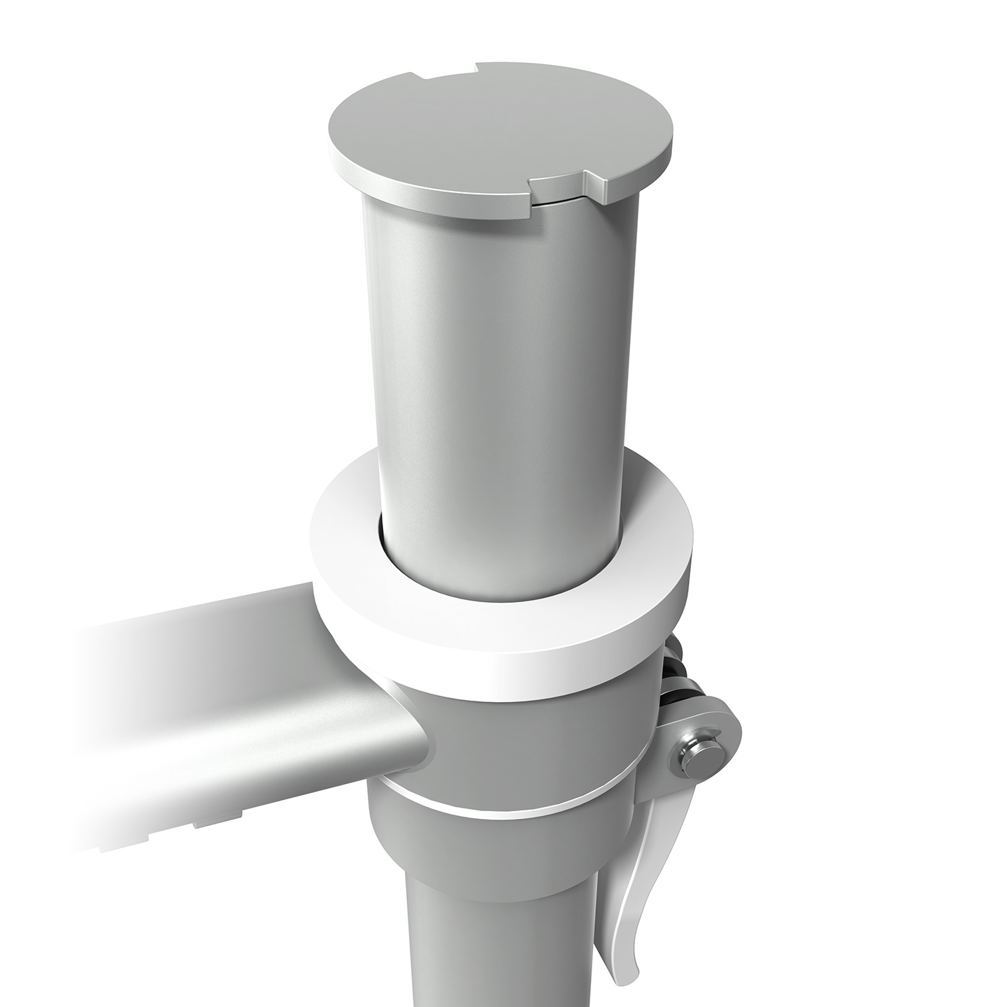 52.982 Dieses Sicherheits-Upgrade-Kit bietet eine Anti-Diebstahl-Lösung für alle Standard-Viewmate-Produkte mit Klemmhebel-Höhenverstellung. Das Set enthält einen Stahlstopper und ein spezielles Werkzeug für die Montage. Nach der Montage des Stoppers an einer Säule eines Viewmate-Produkts, verhindert dieser das Entfernen von Teilen mit Klemmhebel-Höhenverstellung.