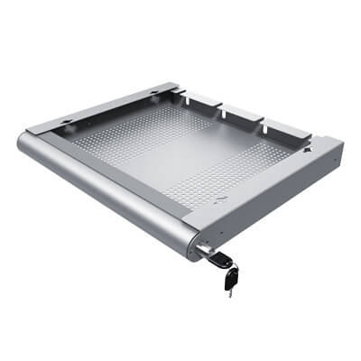20.622 | Addit laptop security drawer 622 | silver | For laptops and tablets, lockable. | Detail 1