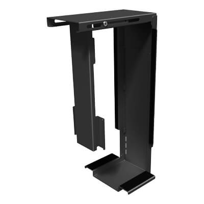 32.313 | Viewmate computer holder - desk 313 | black | For mounting small or large computers vertically under the desk. | Detail 3