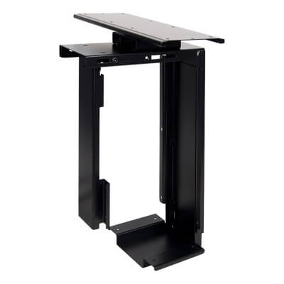 32.323 | Viewmate computer holder - desk 323 | black | For vertical and adjustable mounting of small or large computers under the desk. | Detail 1