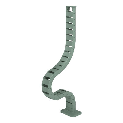 34.459/1606010 | Addit cable guide 82 cm – desk 459 | green (RAL1606010) | For guiding a maximum of 18 cables vertically under a desk. | Detail 1
