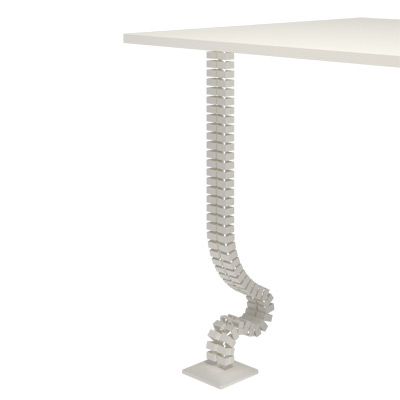 34.370 | Addit cable worm sit-stand 370 | white | For guiding a maximum of 12 cables vertically under a sit-stand desk. | Detail 2