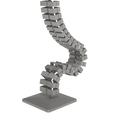 34.372 | Addit vertebra passacavi Sit-Stand 372 | argento | Per guidare verticalmente un massimo di 12 cavi sotto la scrivania Sit-Stand. | Dettaglio 1