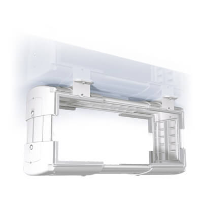 35.100 | Viewlite computer holder - desk 100 | white | For mounting small computers vertically or horizontally under the desk. | Detail 4