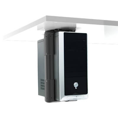 35.103 | Viewlite computer holder - desk 103 | black | For mounting small computers vertically or horizontally under the desk. | Detail 4