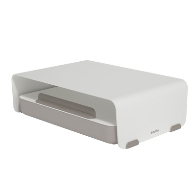 45.110 | Addit Bento® monitorverhoger 110 | wit | vaste hoogte 110 mm, max. gewicht 20 kg | Detail 2