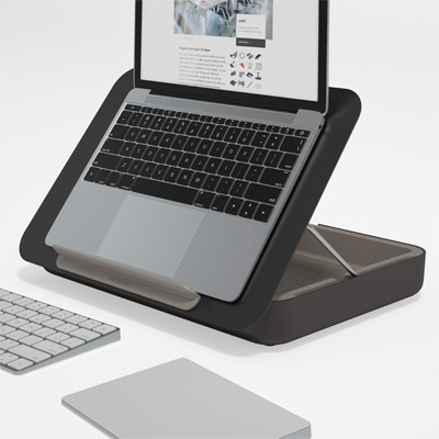45.903 | Addit Bento® ergonomische toolbox 903 | zwart | persoonlijke opbergdoos, laptopstandaard, tablethouder en in-line documenthouder in één | Detail 2