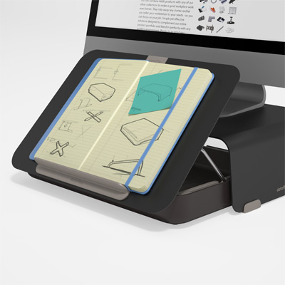 45.903 | Addit Bento® ergonomic toolbox 903 | black | personal storage box, laptop holder, tablet holder and document holder in one | Detail 3