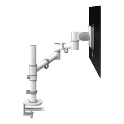 48.120 | Viewgo monitorarm - bureau 120 | wit | Voor 1 scherm, in hoogte en diepte verstelbaar, met bureaubevestiging. | Detail 2