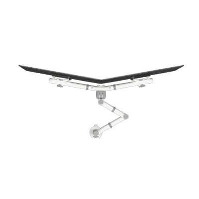 48.130 | Viewgo monitor arm - desk 130 | white | For 2 monitors, adjustable height and depth, with desk mount. | Detail 3