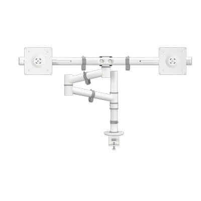 48.130 | Viewgo monitor arm - desk 130 | white | For 2 monitors, adjustable height and depth, with desk mount. | Detail 4