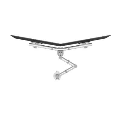 48.132 | Viewgo monitor arm - desk 132 | silver | For 2 monitors, adjustable height and depth, with desk mount. | Detail 3