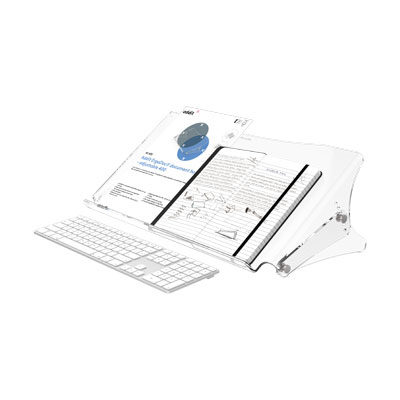 49.400 | Addit ErgoDoc® document holder - adjustable 400 | clear acrylic | Adjustable, for documents up to A3 in size, with 6 height and angle settings. | Detail 2