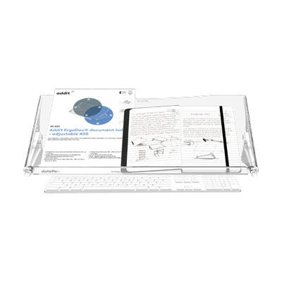 49.400 | Addit ErgoDoc® document holder - adjustable 400 | clear acrylic | Adjustable, for documents up to A3 in size, with 6 height and angle settings. | Detail 3