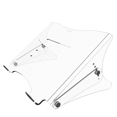 49.450 | Addit laptop riser - adjustable 450 | clear acrylic | Adjustable, for laptops up to 15 inch. | Detail 5