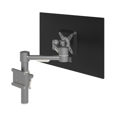 52.152 | Viewmate braccio porta monitor - sistema binario 152 | argento | Per 1 schermo, altezza e profondità regolabili, con fissaggio a binario. | Dettaglio 1