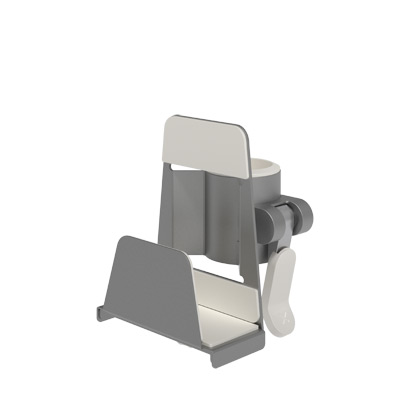 52.422 | Viewmate thin client holder - option 422 | silver | For positioning thin clients close to other hardware with Viewmate pole mount. | Detail 1