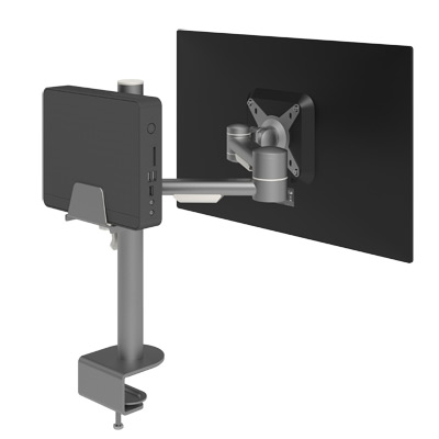52.422 | Viewmate thin client holder - option 422 | silver | For positioning thin clients close to other hardware with Viewmate pole mount. | Detail 4