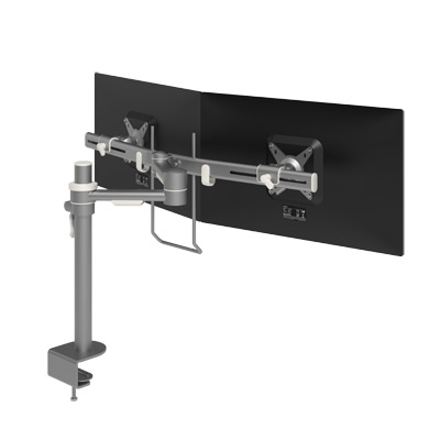 52.602 | Viewmate monitor arm - desk 602 | silver | With crossbar, adjustable height and depth, with desk mount. | Detail 1