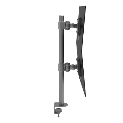 52.672 | Viewmate monitor arm - desk 672 | silver | For 2 monitors, adjustable height, with desk mount. | Detail 2