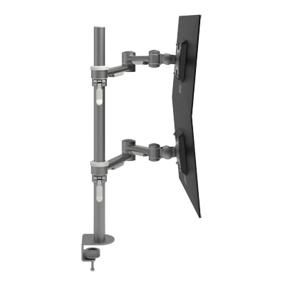 52.682 | Viewmate monitor arm - desk 682 | silver | For 2 monitors, adjustable height and depth, with desk mount. | Detail 2