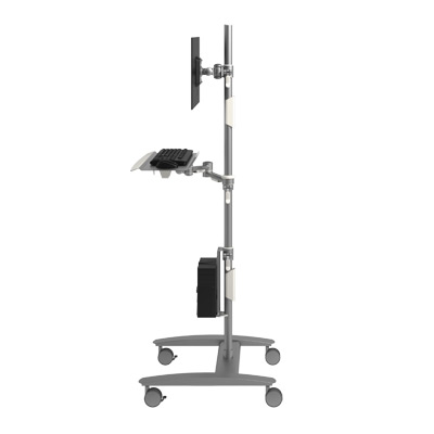 52.702 | Viewmate workstation - floor 702 | silver | Freely moveable trolley for data input. | Detail 3
