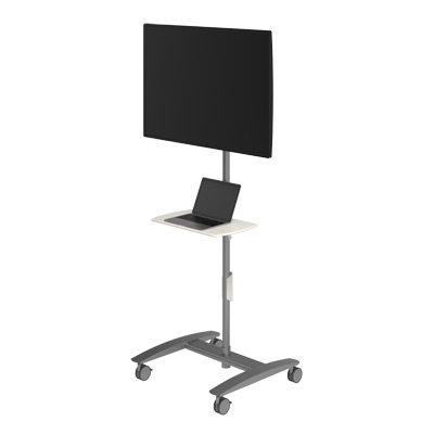 52.712 | Viewmate workstation - floor 712 | silver | Freely moveable trolley for video conferences. | Detail 1