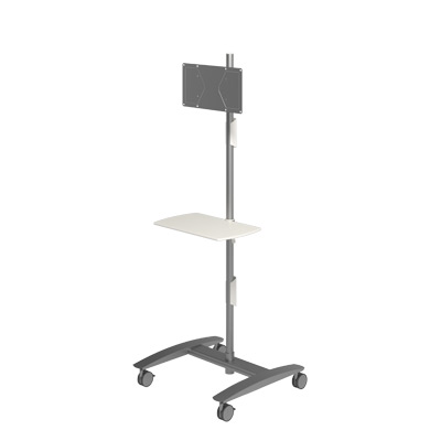 52.712 | Viewmate workstation - floor 712 | silver | Freely moveable trolley for video conferences. | Detail 2