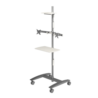 52.722 | Viewmate workstation - floor 722 | silver | Freely moveable trolley for presentations. | Detail 2