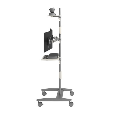 52.722 | Viewmate workstation - floor 722 | silver | Freely moveable trolley for presentations. | Detail 3