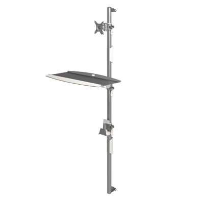 52.732 | Viewmate workstation - wall 732 | silver | Workstation for data input, with wall mount. | Detail 2