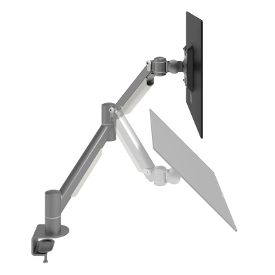 52.832 | Viewmate plus monitor arm - desk 832 | silver | For 1 monitor, adjustable height and depth, with desk mount. | Detail 2