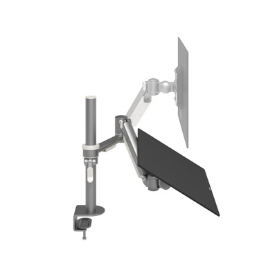 52.852 | Viewmate plus monitor arm – desk 852 | silver | For 1 monitor, adjustable height and depth, with desk mount. | Detail 2