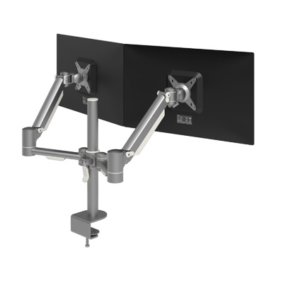 52.862 | Viewmate plus monitor arm - desk 862 | silver | For 2 monitor, adjustable height and depth, with desk mount. | Detail 1