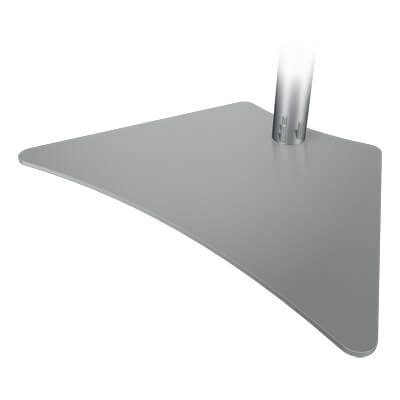 52.912 | Viewmate desk plate - option 912 | silver | Desk plate mount for Viewmate monitor arms. | Detail 1