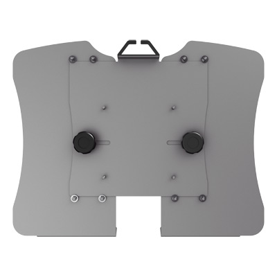 52.972 | Viewmate laptop holder - option 972 | silver | For ergonomically positioning a laptop or phone on a Viewmate monitor arm with VESA mount. | Detail 3