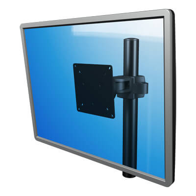53.133 | Viewmaster sistema multi-monitor - scrivania 133 | nero | Per 1 schermo, altezza regolabile, senza fissaggio a scrivania. | Dettaglio 2