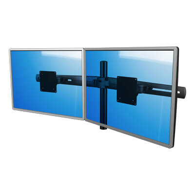 53.223 | Viewmaster sistema multi-monitor - scrivania 223 | nero | Per 2 schermi, altezza regolabile, senza fissaggio a scrivania. | Dettaglio 2