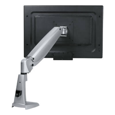 57.122 | Viewmaster braccio porta monitor - scrivania 122 | argento | Per 1 schermo, altezza e profonditÃ  regolabili, con fissaggio a scrivania. | Dettaglio 1