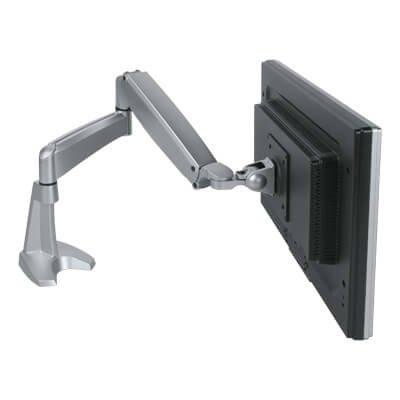 57.142 | Viewmaster braccio porta monitor - scrivania 142 | argento | Per 1 schermo, altezza e profondità regolabili, con fissaggio a scrivania. | Dettaglio 1