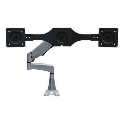 57.162 | Viewmaster monitor arm - desk 162 | silver | For 2 monitors, adjustable height and depth, with desk mount. | Detail 2
