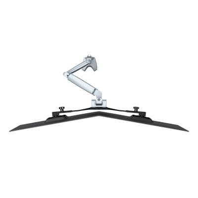 57.162 | Viewmaster monitor arm - desk 162 | silver | For 2 monitors, adjustable height and depth, with desk mount. | Detail 3