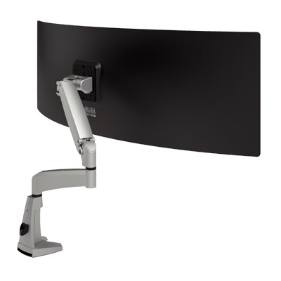 57.172 | Viewmaster braccio porta monitor - scrivania 172 | argento | Per 1 schermo, altezza e profondità regolabili, con fissaggio a scrivania. | Dettaglio 1