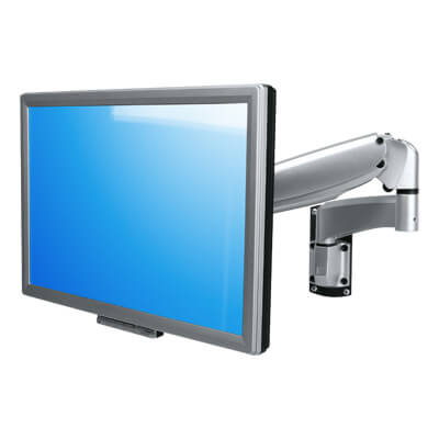 57.252 | Viewmaster monitorarm - wand 252 | zilver | Voor 1 scherm, in hoogte en diepte verstelbaar, met wandbevestiging. | Detail 2