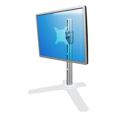 58.010 | Viewlite desk plate - option 010 | white | Desk plate mount for Viewlite monitor arm - desk 10. | Detail 3