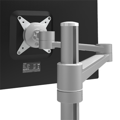 58.122 | Viewlite monitorarm - bureau 122 | zilver | Voor 1 scherm, in hoogte en diepte verstelbaar, met bureaubevestiging. | Detail 6