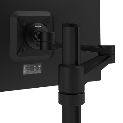 58.123 | Viewlite monitorarm - bureau 123 | zwart | Voor 1 scherm, in hoogte en diepte verstelbaar, met bureaubevestiging. | Detail 5